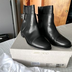 Authentic Jimmy Choo leather ankle boots